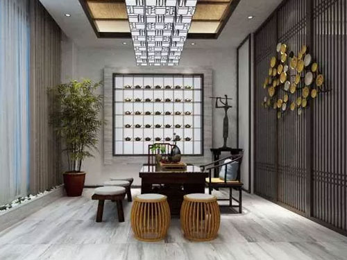 怡贝尔陶瓷：新中式装修遇上大理石瓷砖
